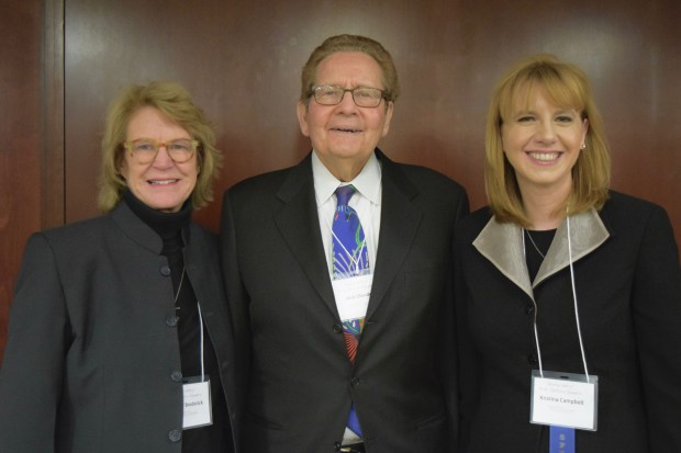 Dean Broderick, Jack Olender and Professor Campbell