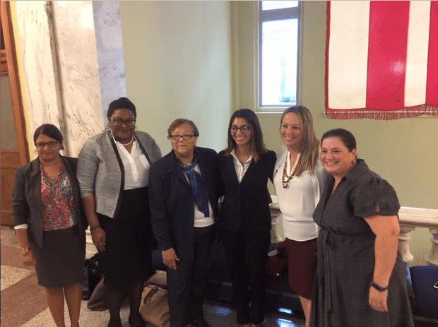 UDC Law students with D.C. Councilmember Anita Bonds and Professor Marcy Karin