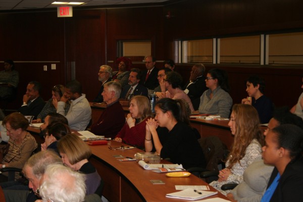 Audience listening to Stephen Bright