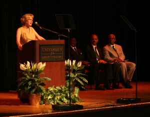 Dean Broderick at Lectern